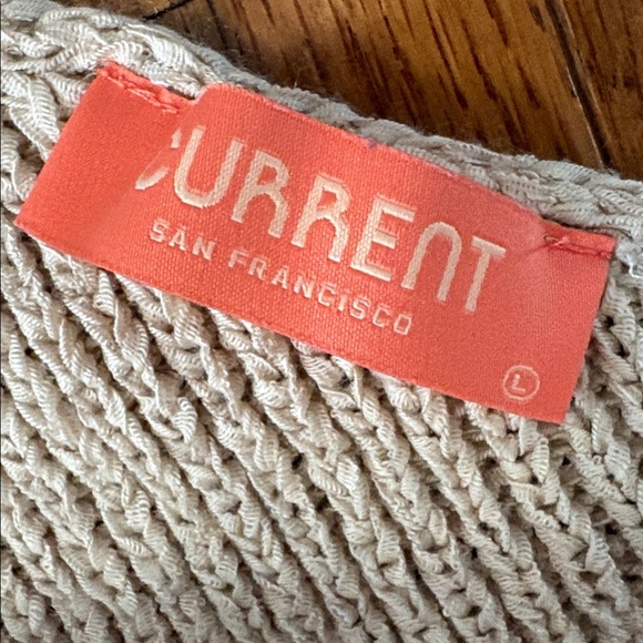 Current One-Shoulder Ribbed Knit Top Size Large - Picture 3 of 6